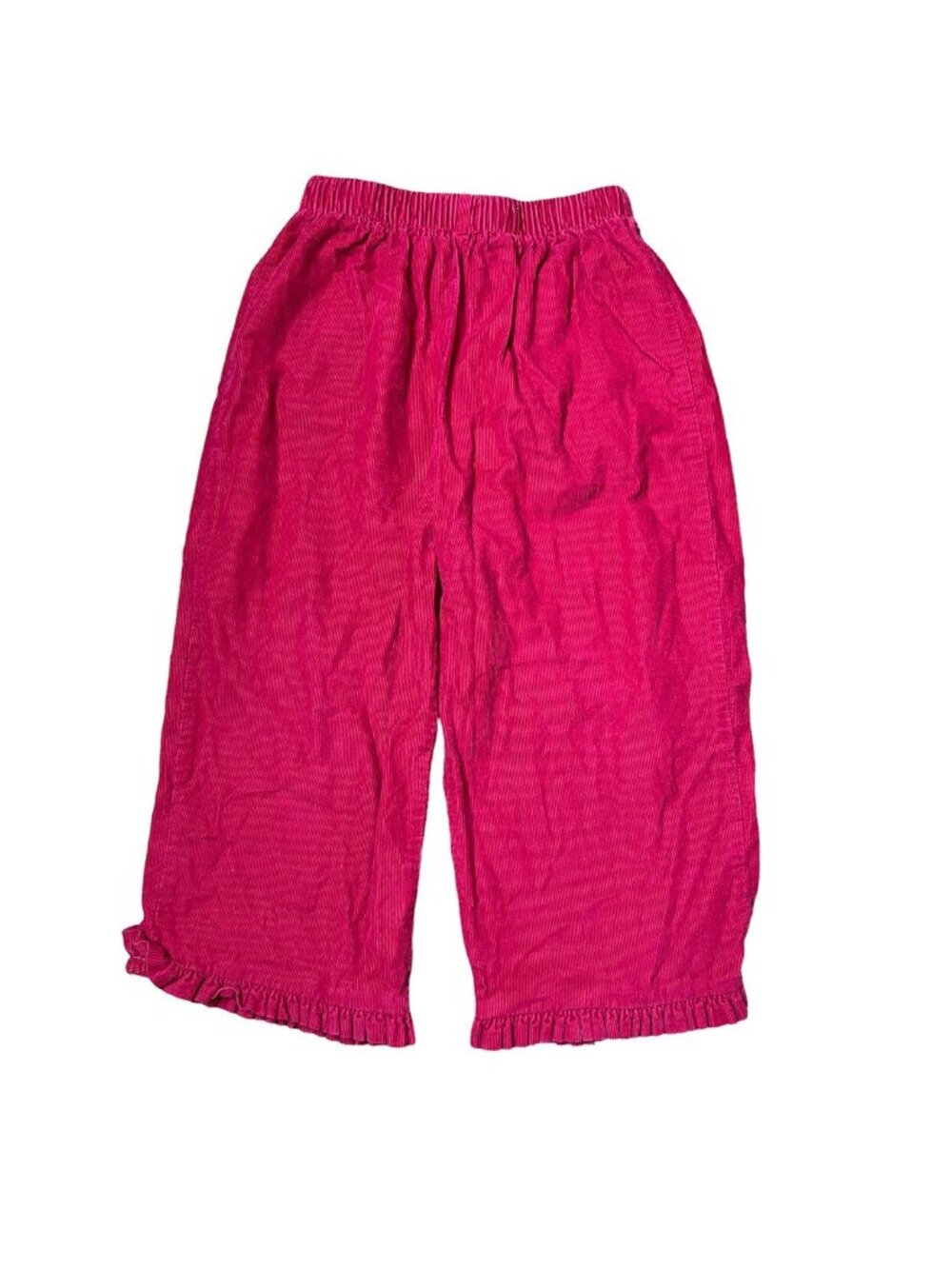 Little English Corduroy Pants Girls Red Pink Pull On Pleated Bloomer Size 3T